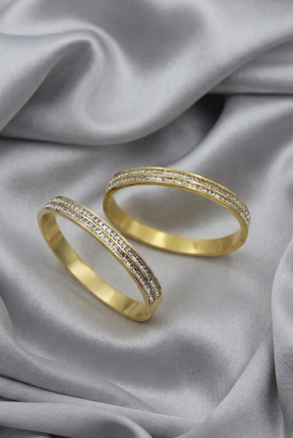Lumière" Dual-Row Bangle
