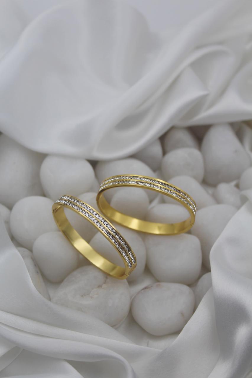 Lumière" Dual-Row Bangle